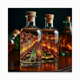 Venice In Bottles 3 Canvas Print