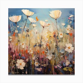 Poppies In The Meadow Canvas Print