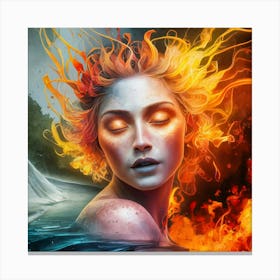 Fire And Water Canvas Print