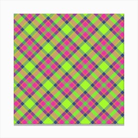 Plaid Fabric 176 Canvas Print