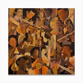 Jazz Musicians 5 Canvas Print