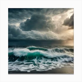 Stormy Sea Canvas Print