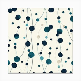 Blue Dots 4 Canvas Print