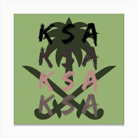 KSA Saudi Arabia 🇸🇦 Canvas Print