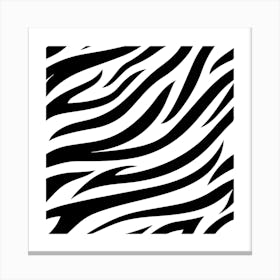 Zebra Print Pattern balck And white Canvas Print