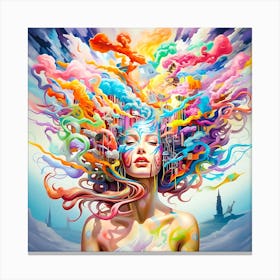 Breaking my brain Canvas Print