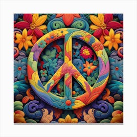 Peace Sign Canvas Print