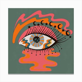 Mystic Eye Square Canvas Print