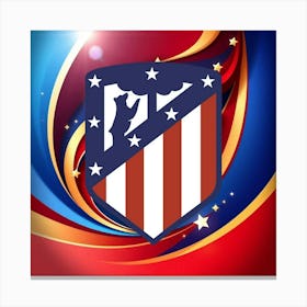 Atlético de Madrid Logo Wall Art 5 Canvas Print