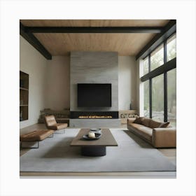 Modern Living Room 18 Canvas Print