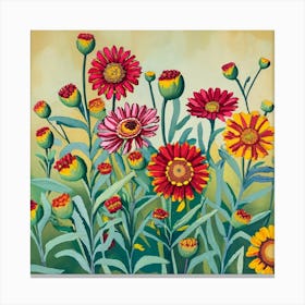 Daisy Field Canvas Print