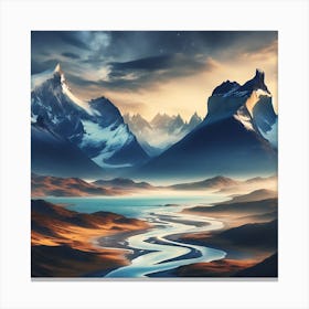 Chilean Landscape Canvas Print