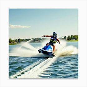 Jet Ski Rider 5 Canvas Print