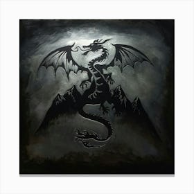 Dragon On The Mountain Canvas Print