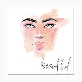 Beautiful Face Canvas Print