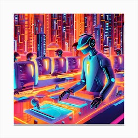 Futuristic Art Canvas Print