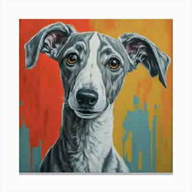 Greyhound Painting Canvas Print