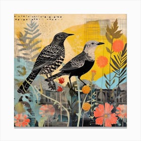 Bird In Nature Cowbird 4 Canvas Print