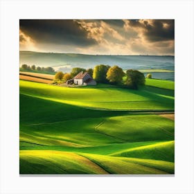 Farm In The Countryside 4 Canvas Print