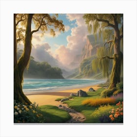 Path To Paradise Canvas Print