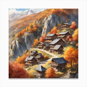 Autumn Village 57 Canvas Print
