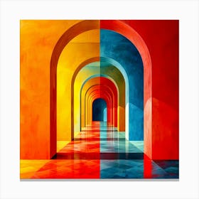 Colorful Arches Canvas Print