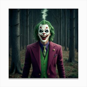 Joker In The Woods 16 Canvas Print