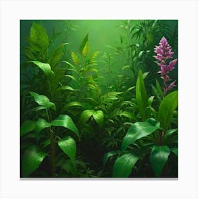 Default Original Landscape Plants Oil Painting 7 Canvas Print