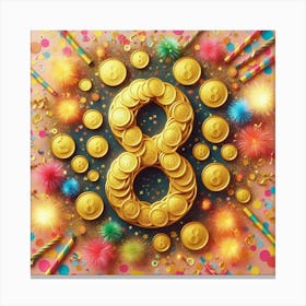 8th Birthday Canvas Print