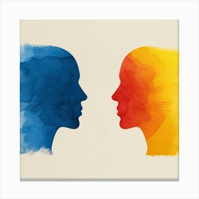 Portrait Of A Couple 1 Canvas Print