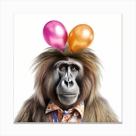 Birthday Gorilla Canvas Print