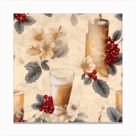 Coffee And Berries Canvas Print