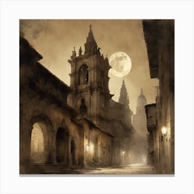 City At Night 3 Canvas Print