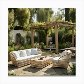 Wicker Patio Furniture 1 Canvas Print