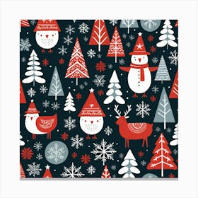 Christmas Pattern Canvas Print