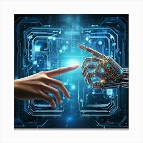 Artificial Intelligence And Robotics Canvas Print