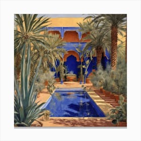 Jardin Majorelle٫Vintage Botanical Canvas Xl 1024 V1 0 Canvas Print