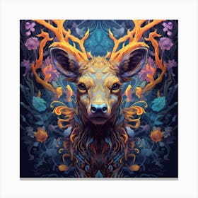 Deer Head 1 Canvas Print