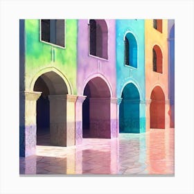 Colorful Buildings Canvas Print