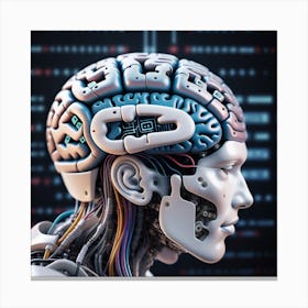 Cyborg Brain 1 Canvas Print