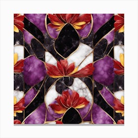 Abstract Floral Pattern Canvas Print