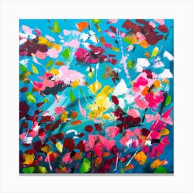 Blossoming Abstract Art painting Canvas Print