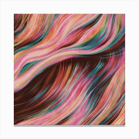 Abstract Wavy Lines colour 2 Canvas Print