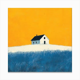 House In The Snow 10 Canvas Print