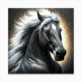 Creative Horse Beauty Illustration Nr 272 Canvas Print