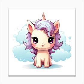 Cute Unicorn 353 Canvas Print