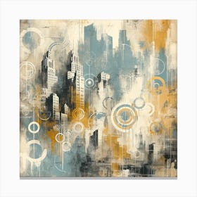 Abstract Cityscape Canvas Print