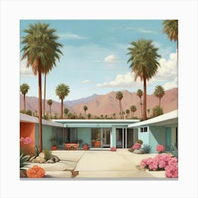 Palm Springs Art Print 0 Canvas Print