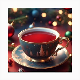 Christmas Tea Canvas Print