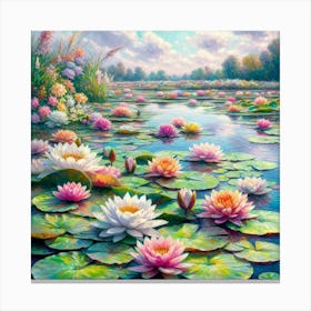 Water Lilies 1 Canvas Print